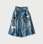 Rye Mugi Denim Fleur Crossover Skirt Sei