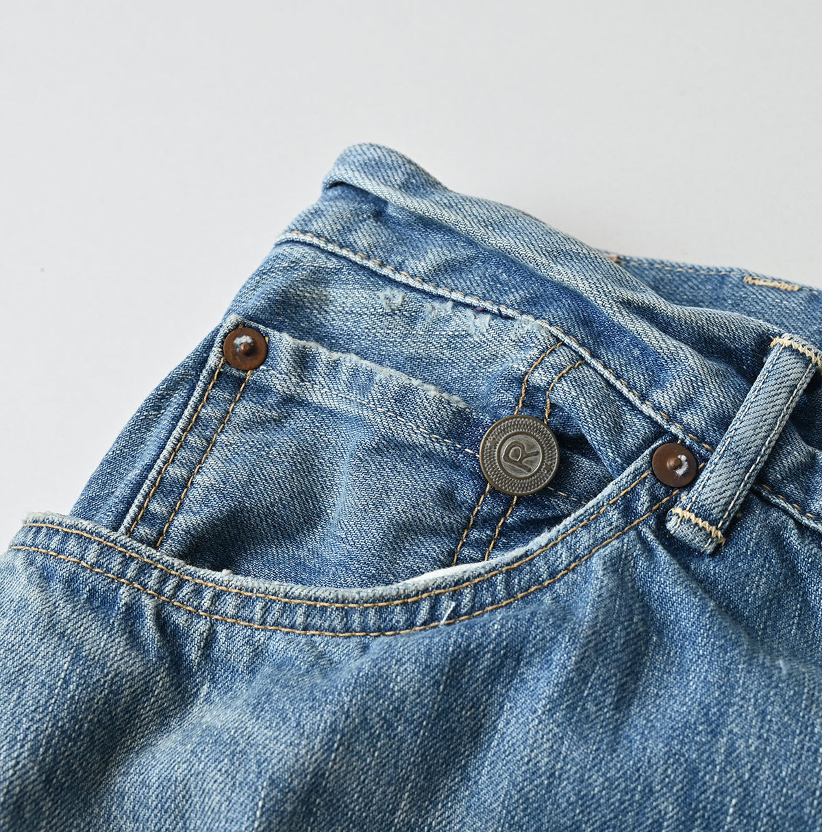 Rye Mugi Denim Fleur Crossover Skirt Sei