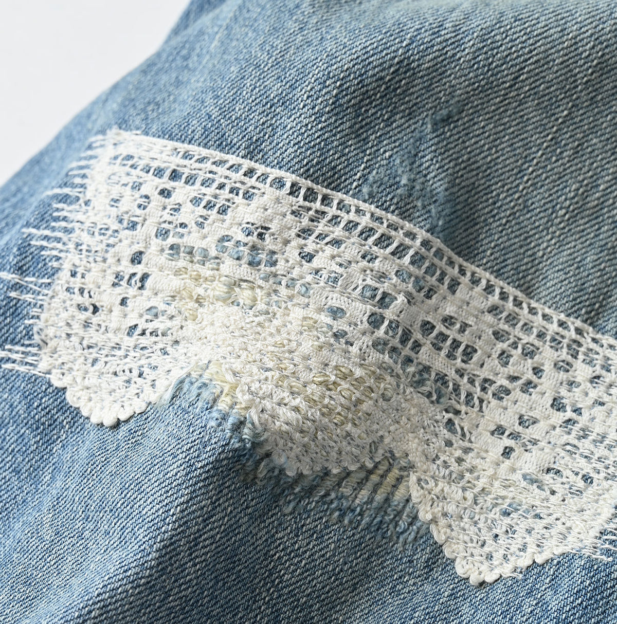 Rye Mugi Denim Fleur Crossover Skirt Sei