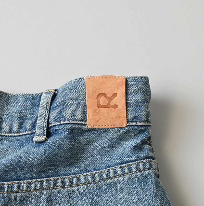 Rye Mugi Denim Fleur Crossover Skirt Sei