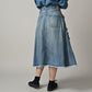 Rye Mugi Denim Fleur Crossover Skirt Sei