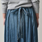 45R 45 Petit Denim Apron Skirt Distressed
