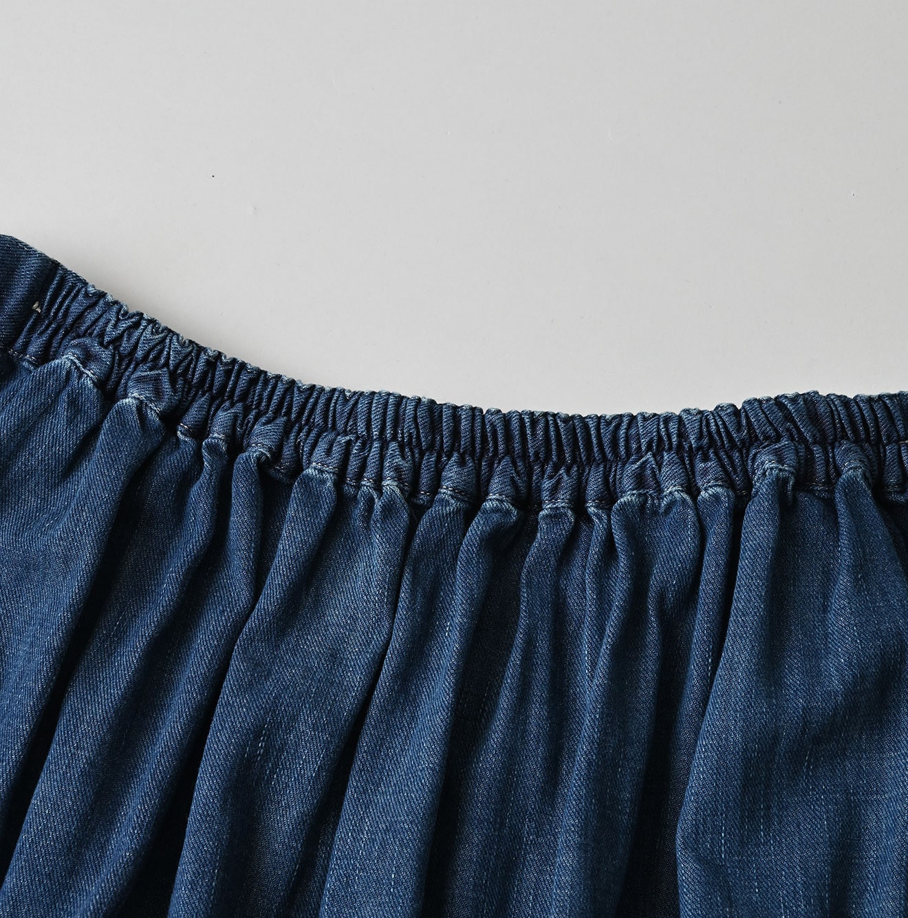 45R 45 Petit Denim Apron Skirt Distressed