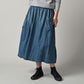 45R 45 Petit Denim Apron Skirt Distressed