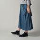 45R 45 Petit Denim Apron Skirt Distressed