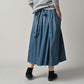 45R 45 Petit Denim Apron Skirt Distressed