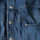 45R Mugihiko Denim Trucker Dress Distressed