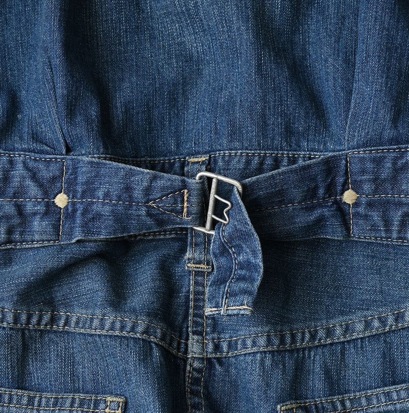 45R Mugihiko Denim Trucker Dress Distressed - Image 20