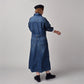 45R Mugihiko Denim Trucker Dress Distressed