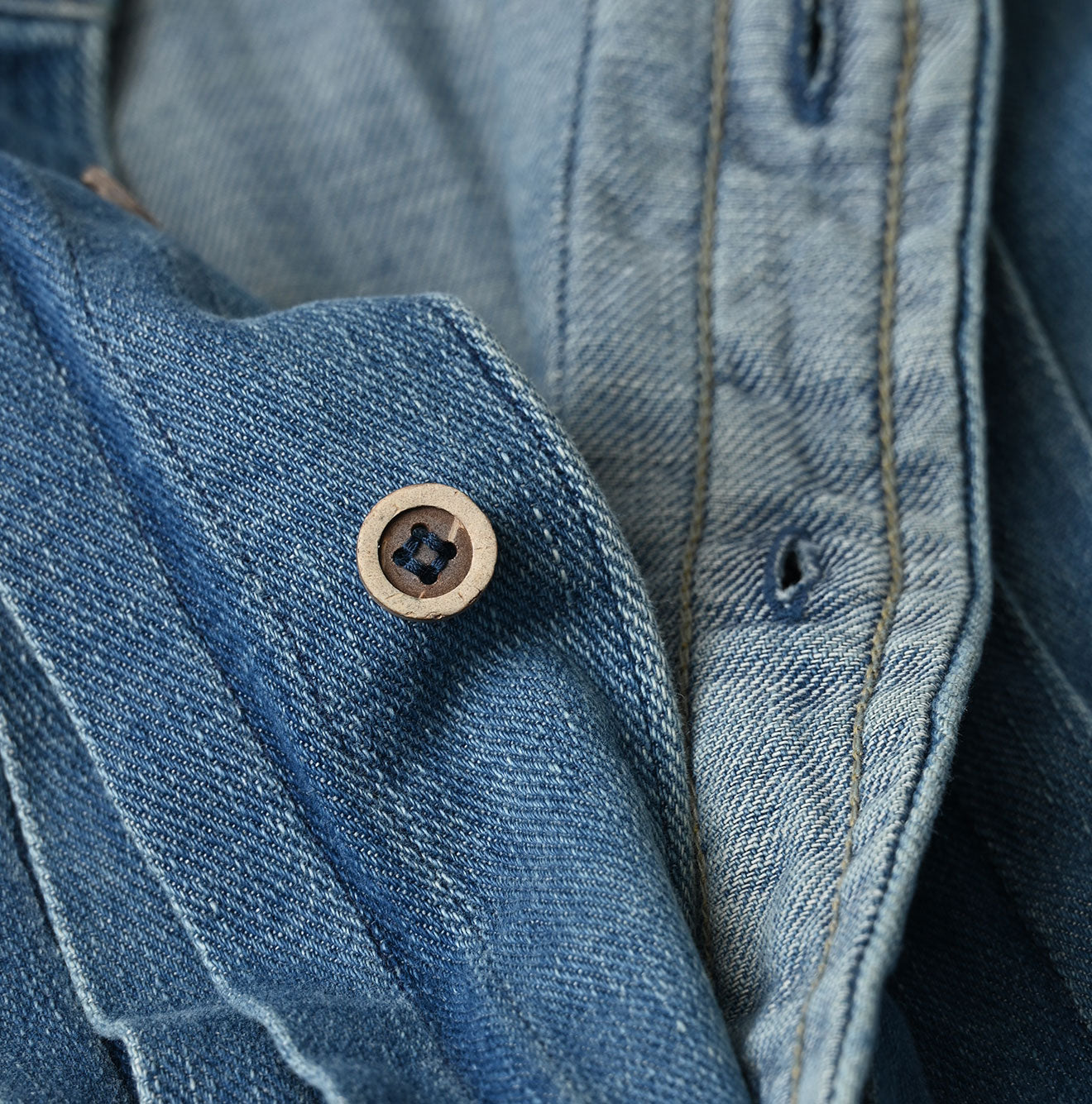 45R 45 Petit Denim Tuck Dress Distressed