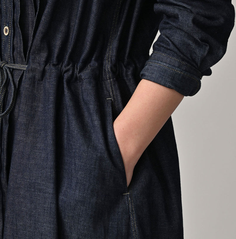 45R 45 Petit Denim Tuck Dress Nou