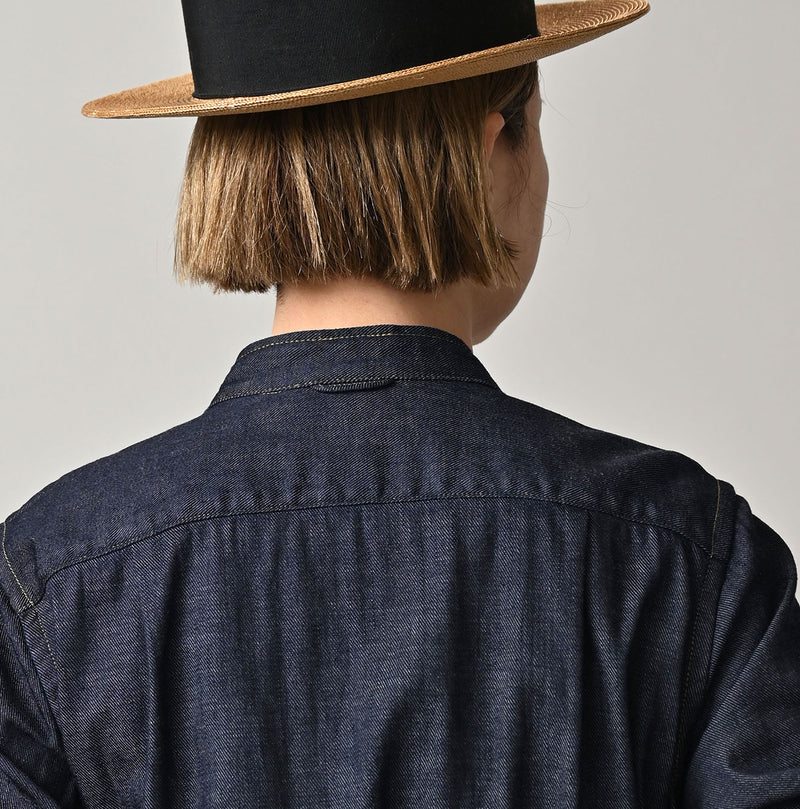 45R 45 Petit Denim Tuck Dress Nou