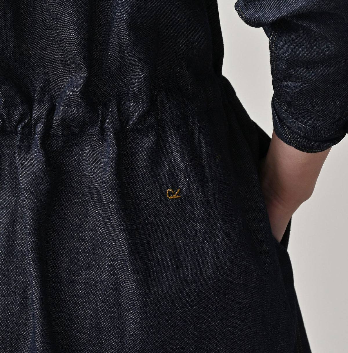 45R 45 Petit Denim Tuck Dress Nou