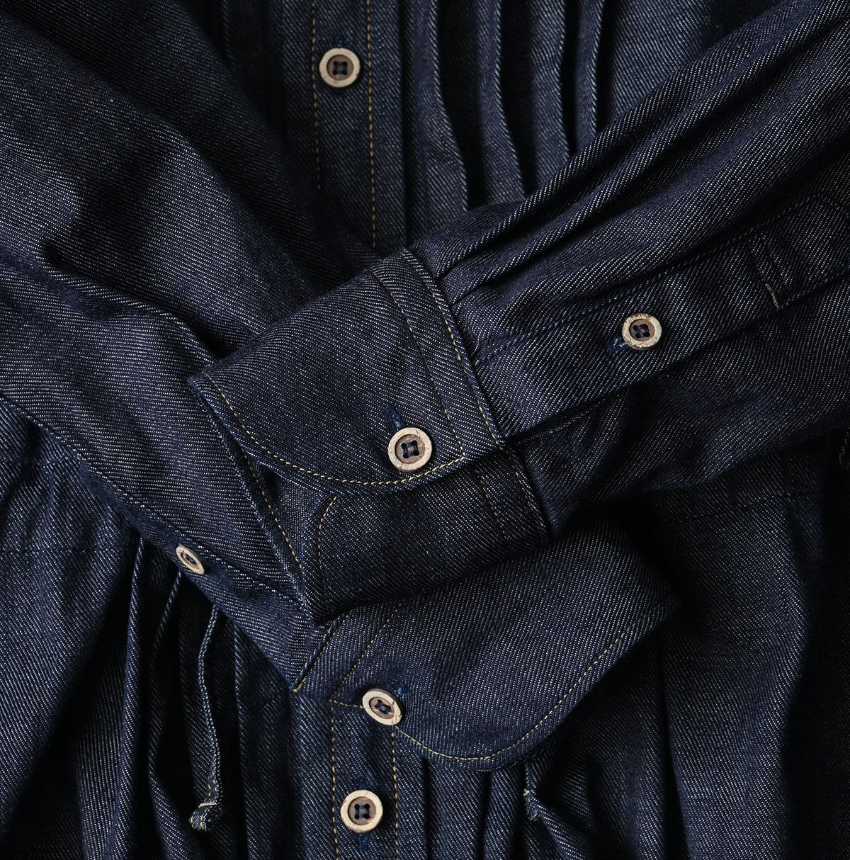 45R 45 Petit Denim Tuck Dress Nou