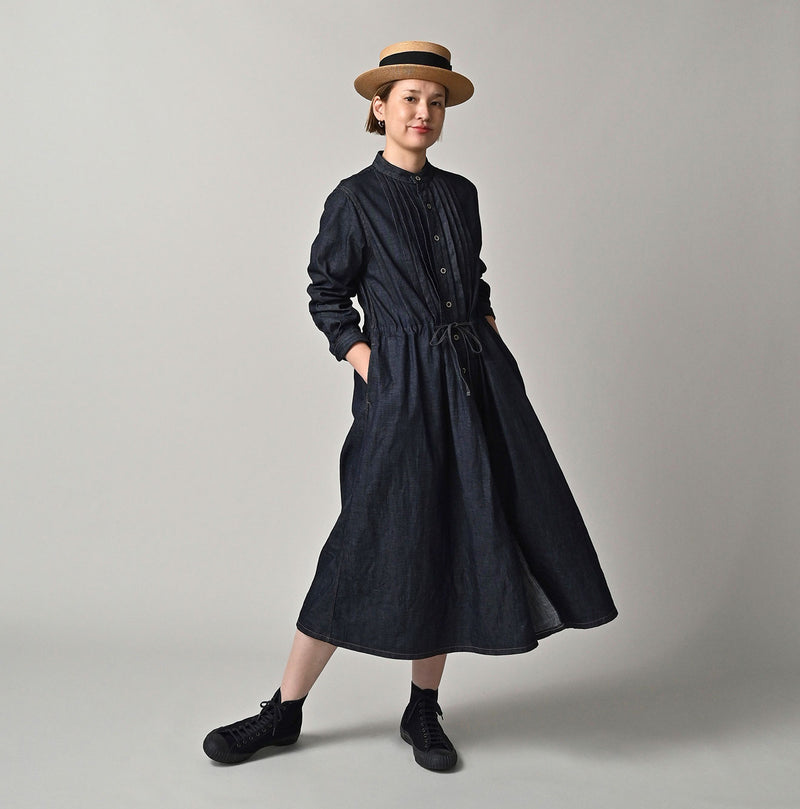 45R 45 Petit Denim Tuck Dress Nou