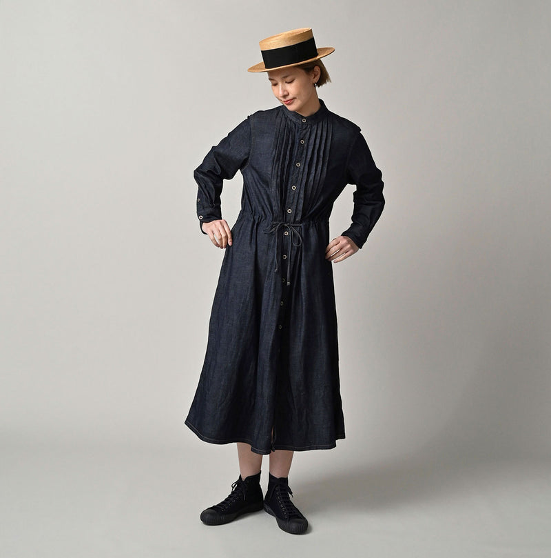 45R 45 Petit Denim Tuck Dress Nou