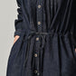 45R 45 Petit Denim Tuck Dress Nou