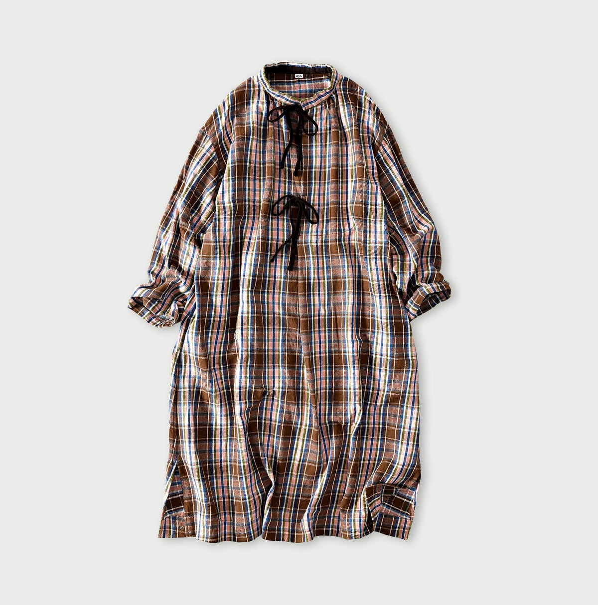 45R Zakkuri Flannel Mountain Smock Dress