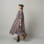 45R Zakkuri Flannel Mountain Smock Dress