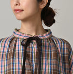 45R Zakkuri Flannel Mountain Smock Dress
