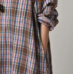45R Zakkuri Flannel Mountain Smock Dress
