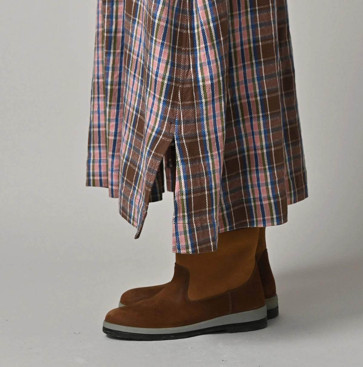45R Zakkuri Flannel Mountain Smock Dress