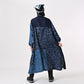 45R Indigo Bassen Mix Double-woven Flower Patchwork Dress