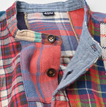 Flannel Patchwork Big Shirt Dress - 45R by 45rpm studio