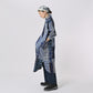 45R Indigo Flannel Patchwork Big Shirt Dress