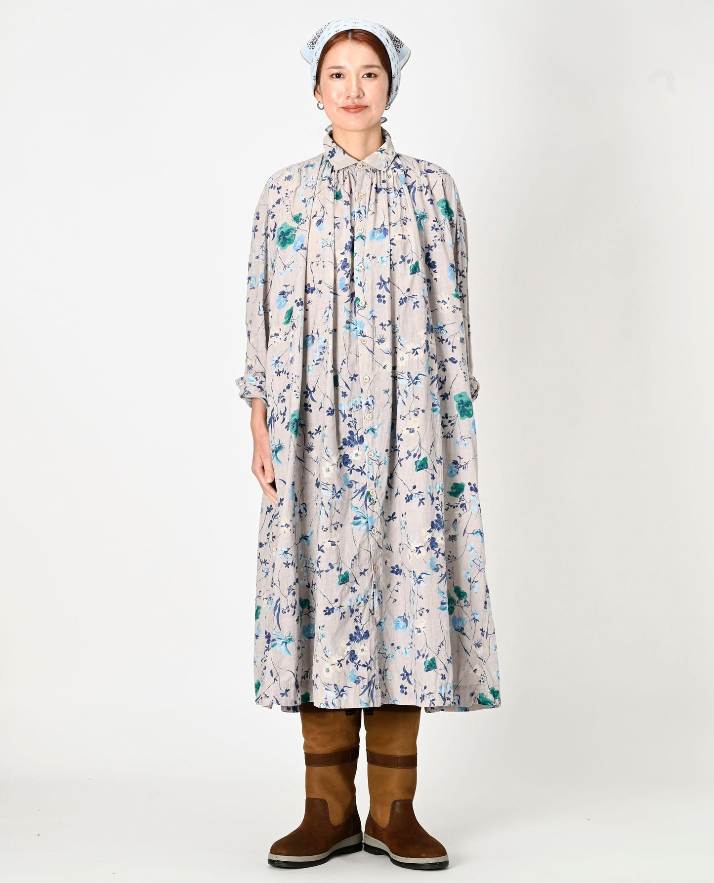 Winter Flower Kushukushu Dress