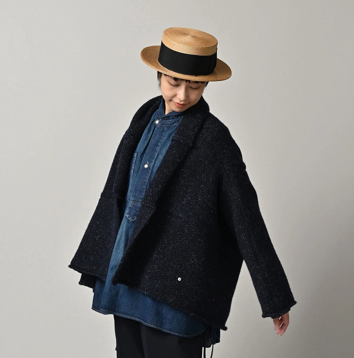 45R Cashmere Linen Cache-Coeur - Image 15