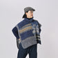 45R Indigo Tamatebako Patchwork Poncho