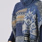 Indigo Tamatebako Patchwork Poncho - 45R by 45rpm studio