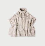 45R Cashmere Aran Poncho