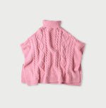 45R Cashmere Aran Poncho