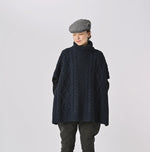 45R Cashmere Aran Poncho