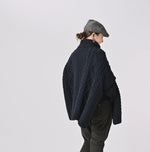 45R Cashmere Aran Poncho