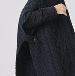 45R Cashmere Aran Poncho