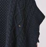 45R Cashmere Aran Poncho