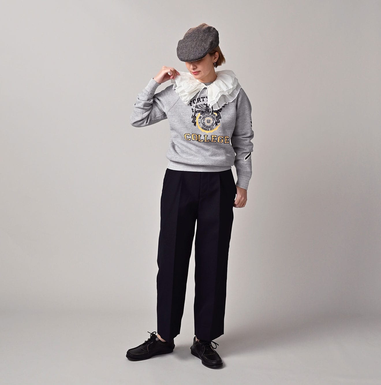 45R Silk Cotton Petal Collar