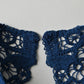 45R Ai Indigo Ribbon Lace Collar Petit