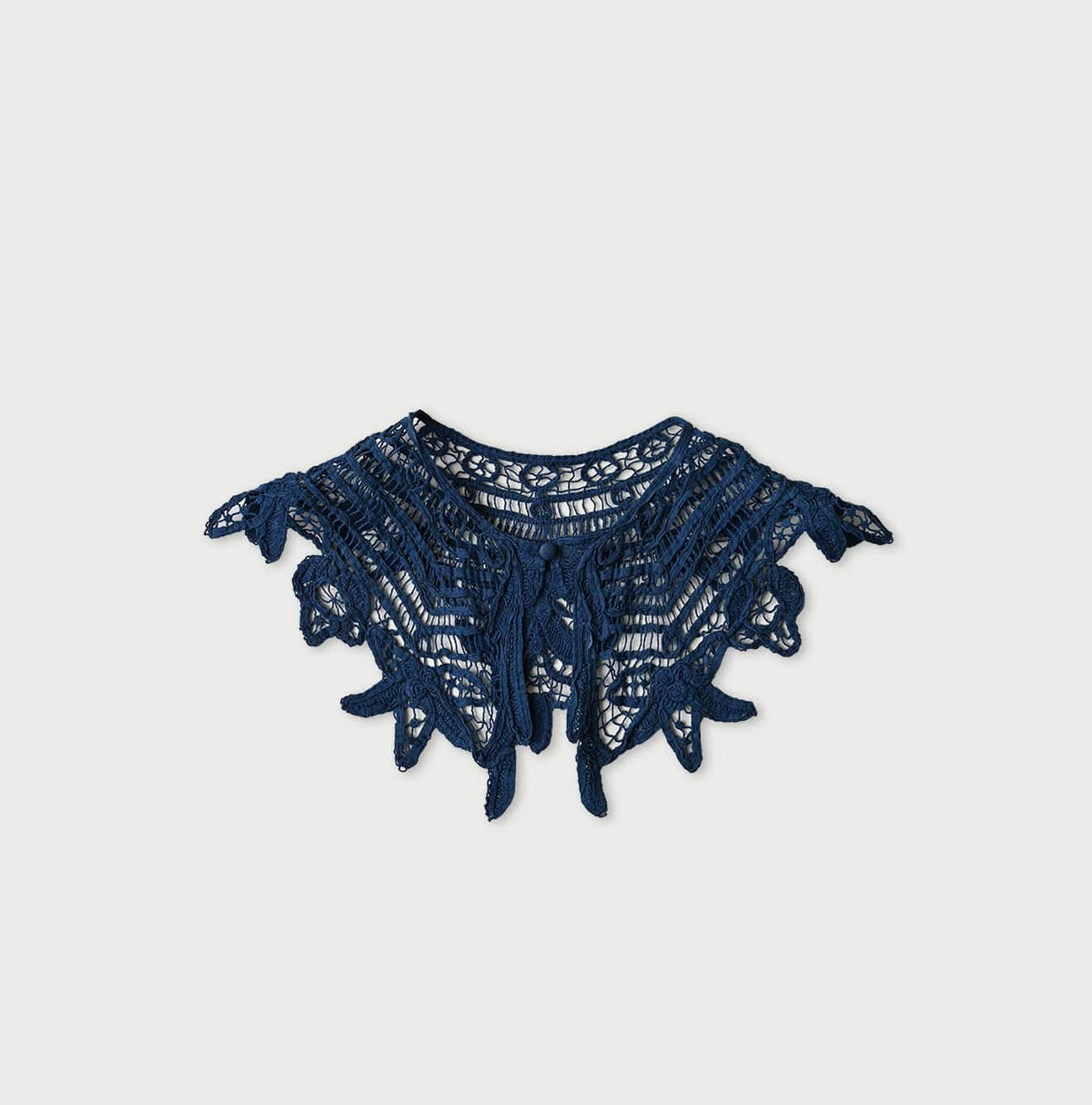 45R Ai Indigo Ribbon Lace Collar Grand