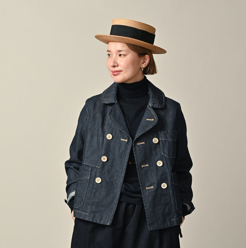 45R Rye Mugi Denim Annie W-jacket