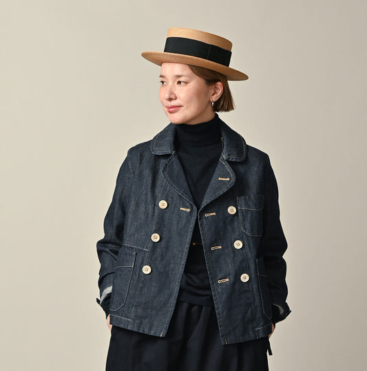 45R Rye Mugi Denim Annie W-jacket