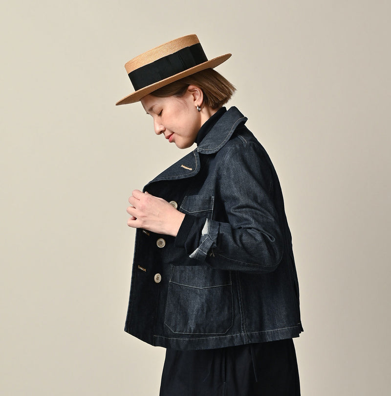 45R Rye Mugi Denim Annie W-jacket