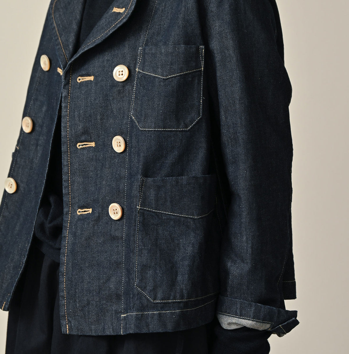 45R Rye Mugi Denim Annie W-jacket