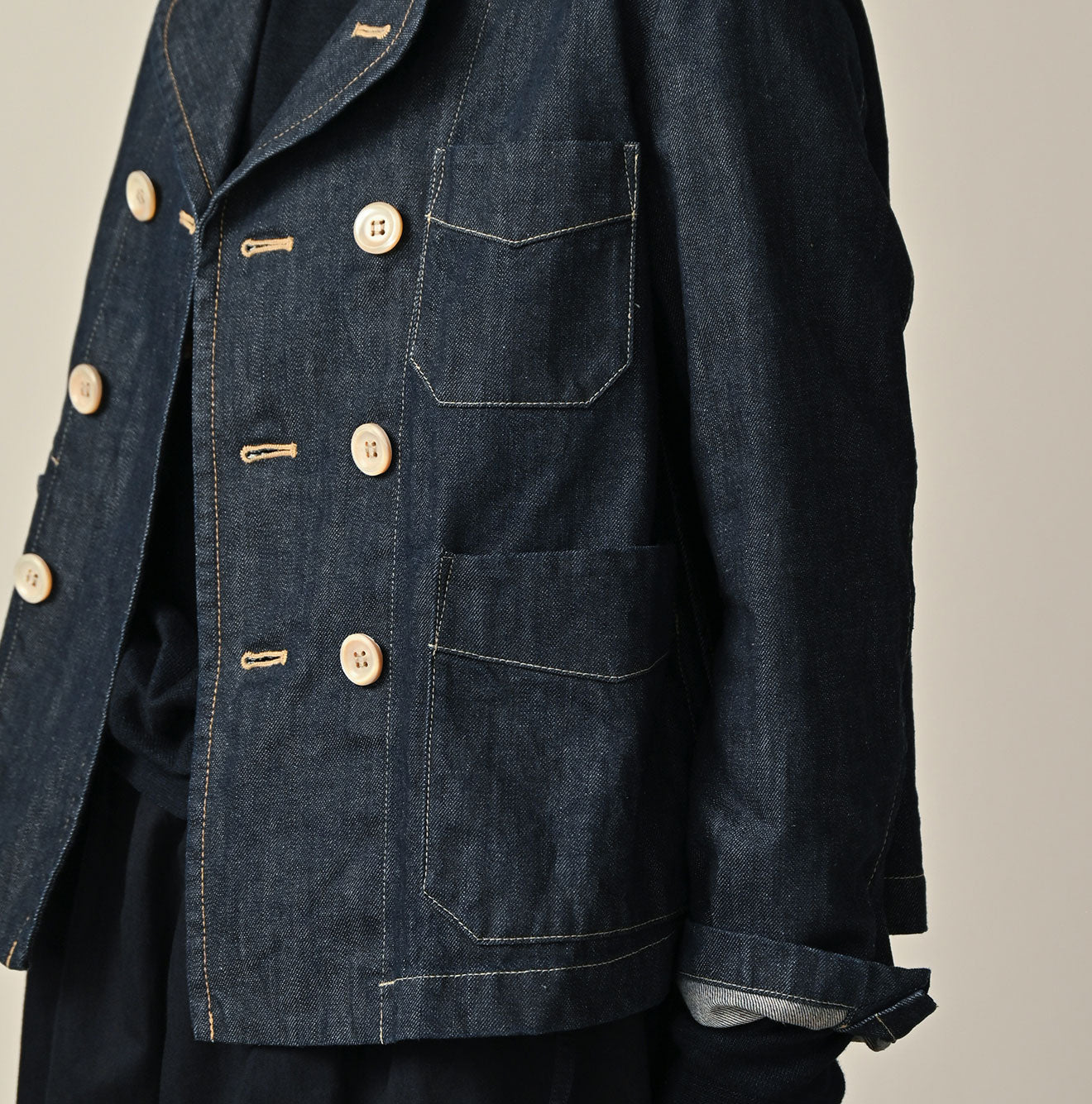 45R Rye Mugi Denim Annie W-jacket