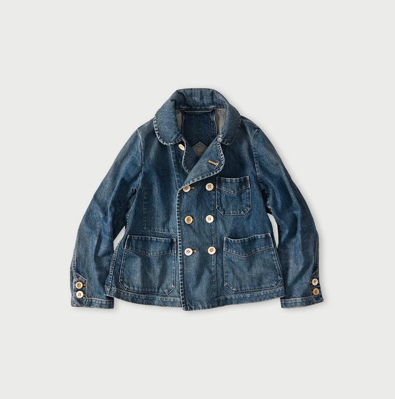 45R Rye Mugi Denim Annie W-jacket Distressed