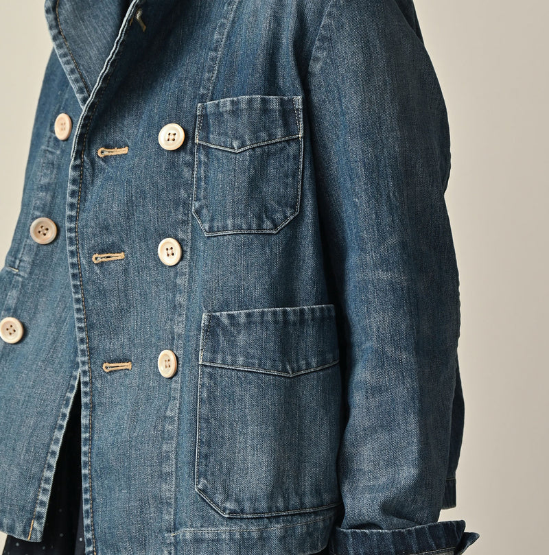 45R Rye Mugi Denim Annie W-jacket Distressed