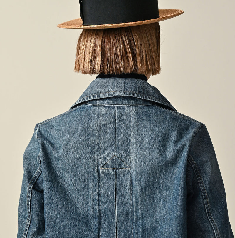 45R Rye Mugi Denim Annie W-jacket Distressed